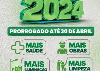 Pagamento de IPTU 2024 é prorrogado pela Prefeitura de Eunápolis, com 20% de desconto para pagamento em cota única até 30 de abril