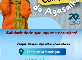Loja Maçônica Fraternidade 05 de Novembro promove campanha social “Agasalho Solidário”