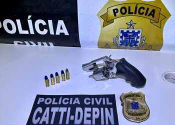 POLÍCIA CIVIL CUMPRE MANDADO DE BUSCA E APREENSÃO E APREENDE ARMA DE FOGO