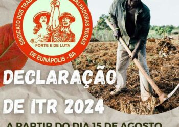 O STTR, Sindicato dos Trabalhadores e Trabalhadoras Rurais avisa: