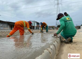 Prefeitura de Eunápolis segue com obras de infraestrutura no Bairro Alecrim