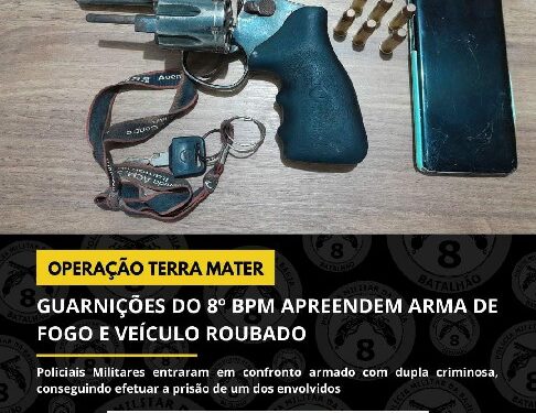 8° BPM APREENDE ARMA DE FOGO DURANTE OPERAÇÃO POLICIAL, EM PORTO SEGURO
