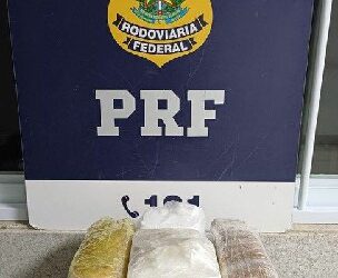 Em Vitória da Conquista (BA), PRF apreende entorpecentes transportados em um ônibus