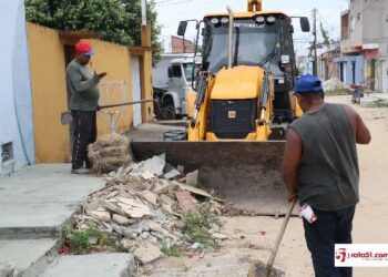 A cidade está começando a ser limpa, o povo está vendo o trabalho começar.