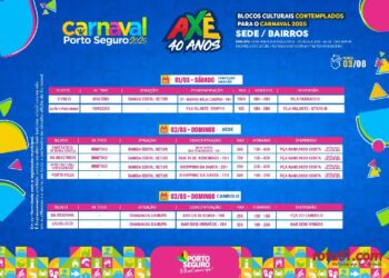 SAIU A PROGRAMAÇÃO: vem aí o Carnaval Cultural de Porto Seguro!