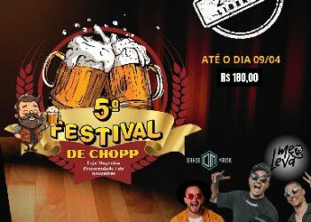 Aguarde o festival de chopp da loja maçônica 5 de novembro