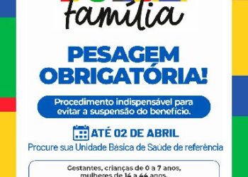 Pesagem obrigatória acontece até 2 de abril em Eunápolis