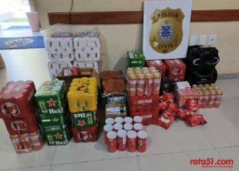 POLÍCIA CIVIL DE EUNÁPOLIS PRENDE INDIVÍDUO COM PRODUTOS FURTADOS EM GRANDE ESTABELECIMENTO COMERCIAL