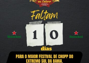 ⏳ FALTAM 10 DIAS pro 5º Festival de Chopp da Loja Maçônica Fraternidade 5 de Novembro!