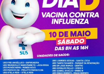 Prefeitura promove Dia D de vacinação contra a Influenza neste sábado (10)