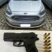 Polícia Militar prende homem de 38 anos por porte ilegal de arma de fogo em Teixeira de Freitas
