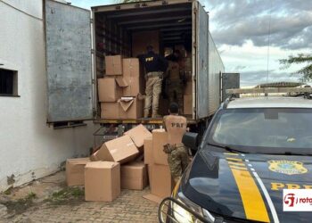 Apreensão recorde na região oeste da Bahia: 450 mil maços de cigarros contrabandeados são interceptados na BR-135