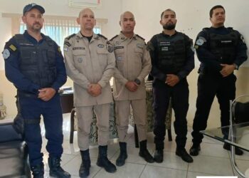 Comandante da 7 Companhia Independente de Polícia Militar, se reúne com a Guarda Civil Municipal para discutir segurança pública