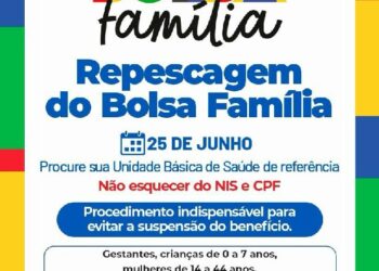 Prefeitura de Eunápolis realiza repescagem de acompanhamento de saúde para beneficiários do Bolsa Família nesta quarta-feira (25)