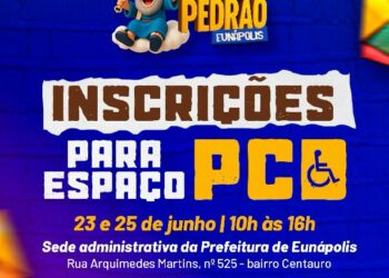 Prefeitura de Eunápolis garante inclusão e abre, na segunda-feira (23), inscrições para espaço PCD no Pedrão 2025