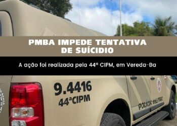 PMBA impede tentativa de suicídio em Vereda