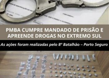 PMBA CUMPRE MANDADO DE PRISÃO E APREENDE DROGAS NO EXTREMO SUL