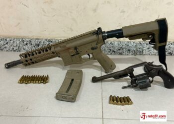 RONDESP EXTREMO SUL APREENDE FUZIL EM EUNÁPOLIS APÓS CONFRONTO COM CRIMINOSOS