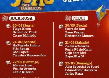 Prefeitura de Eunápolis divulga programação do São João dos Bairros deste fim de semana