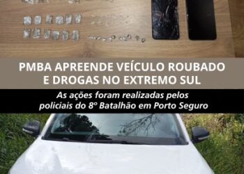 Policiais do 8º BPM, apreendem carros, drogas e armas