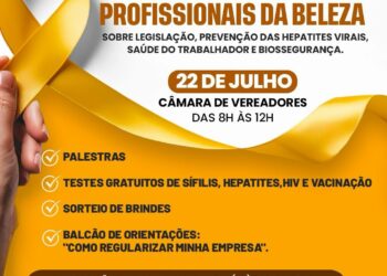 Julho Amarelo: Prefeitura de Eunápolis convida profissionais da beleza para capacitação gratuita sobre hepatites virais
