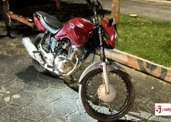 PMBA RECUPERA MOTO COM SINAIS DE ADULTERAÇÃO NO DISTRITO DE SULZINHO, MUNICÍPIO DE VEREDA