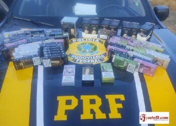 Cigarros eletrônicos e motos roubadas, a PRF da conta de tudo.
