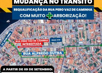Prefeitura de Porto Seguro inicia projeto grandioso de revitalização e arborização da Rua Pero Vaz de Caminha; trânsito sofrerá alterações