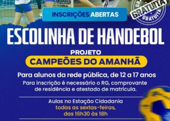 Prefeitura de Eunápolis abre inscrições para aulas gratuitas de handebol na Estação Cidadania