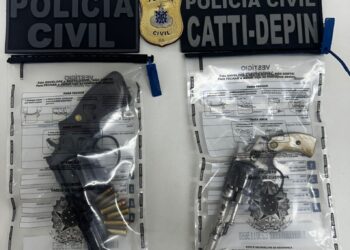 Motorista de ônibus é preso em flagrante por posse e porte ilegal de armas de fogo em Serrinha