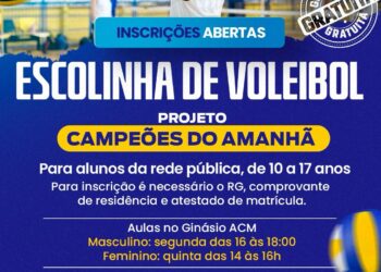 Prefeitura de Eunápolis abre inscrições para a Escolinha de Voleibol