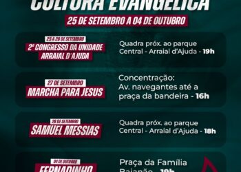 Semana da Cultura Evangélica começa em Porto Seguro com noite de unção e palavra