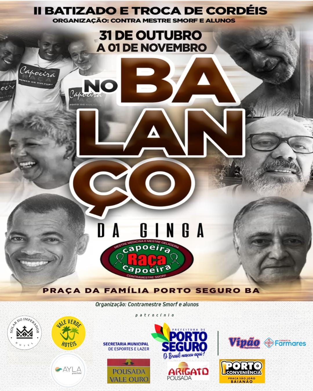 Evento ‘No Balanço da Ginga’ visa valorização da capoeira em Porto Seguro