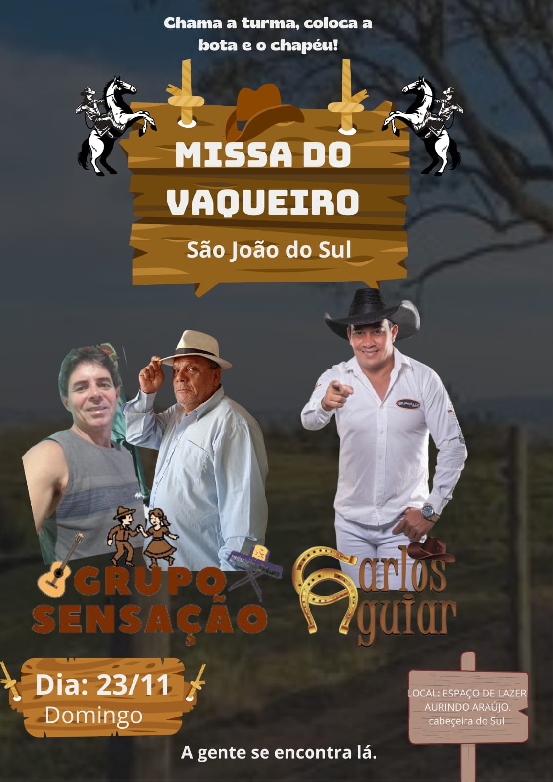 MARQUE O COMPROMISSO DA SUA ALEGRIA…