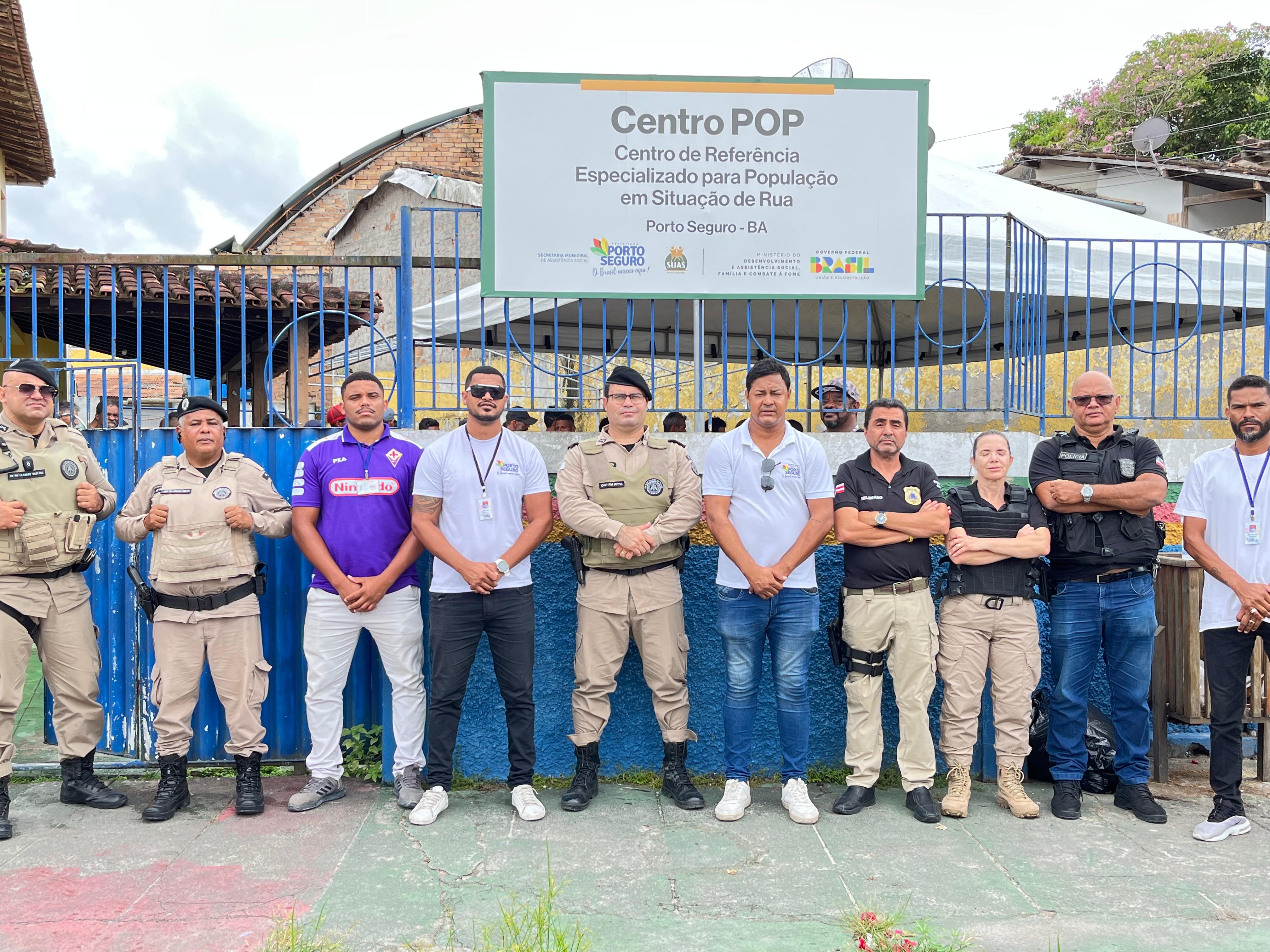 Operação conjunta reforça segurança no Centro de Porto Seguro e recupera itens furtados