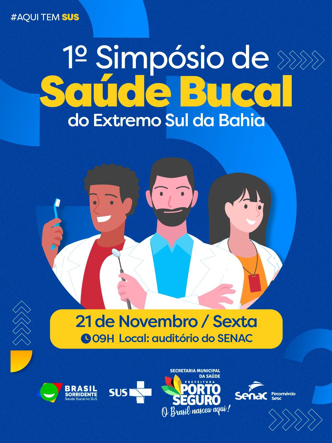 Porto Seguro sediará o 1º Simpósio de Saúde Bucal do Extremo Sul da Bahia