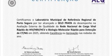 Laboratório Municipal de Porto Seguro conquista Selo Prata em certificação nacional de qualidade