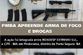 RONDESP EXTREMO SUL E CIPE-MA APREENDEM ARMAS E ENTORPECENTES APÓS CONFRONTAR CRIMINOSOS EM PINDORAMA.