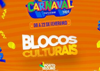 Carnaval Cultural 2026: mais de 30 blocos vão tomar conta das ruas de Porto Seguro