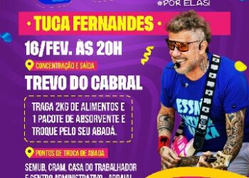 Bloco Não É Não faz troca solidária por abadá e desfila dia 16 com Tuca Fernandes