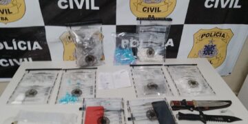Dois homens são presos em flagrante por tráfico de drogas em Mata de São João