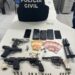 Polícias Civil e Militar apreendem cinco armas de fogo com integrantes de facção em Maragogipe