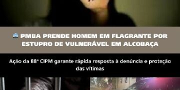 PM PRENDE HOMEM POR ESTUPRO DE VULNERÁVEL EM ALCOBAÇA