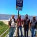 Placas na Praia do Mamagaya alertam contra riscos de afogamento