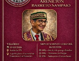Nota de pesar pelo falecimento de Arenilton Barreto Sampaio