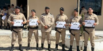 Policiais da 87ª CIPM participam de curso de Atendimento Pré-Hospitalar Tático promovido pela PMBA