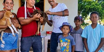 Ação leva vacinação e castração animal à Aldeia Novos Guerreiros