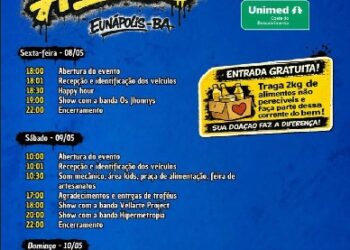 Com apoio da Prefeitura de Eunápolis, 7º Encontro de Carros Antigos acontece neste fim de semana