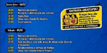 Com apoio da Prefeitura de Eunápolis, 7º Encontro de Carros Antigos acontece neste fim de semana