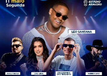 *EUNÁPOLIS CELEBRA 38 ANOS COM SHOWS DE LÉO SANTANA, VALESCA MAYSSA E ATRAÇÕES LOCAIS NO ESTÁDIO ARAUJÃO*